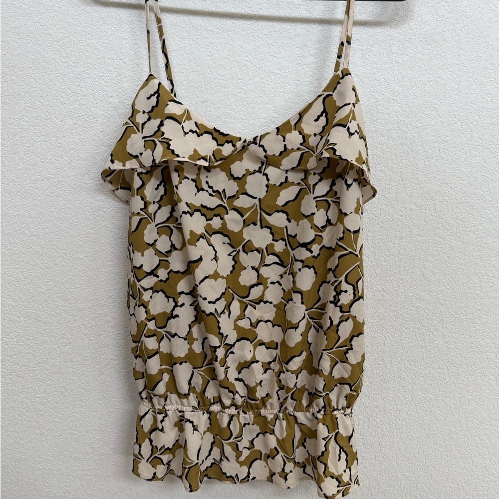 GAP Women's Camisole in Cream and Olive